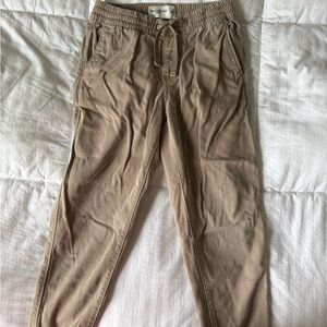Abercrombie kids khaki jogger pants